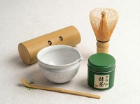 Kit de Voyage Portable Personnalisé pour Thé Matcha avec Logo, Fouet en Bambou (Chasen) et Cuillère Pliable (Chashaku) – Vente en Gros