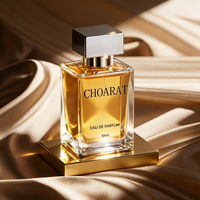 Flacon de parfum portable de luxe 60 ml 80 ml, élégant, carré plat, transparent, vide, avec pulvérisateur à sertir