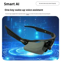 Lunettes intelligentes de sport transfrontalières pour la musique, le cyclisme, avec traduction vocale IA, vision nocturne, film, matériau TR90, direct usine
