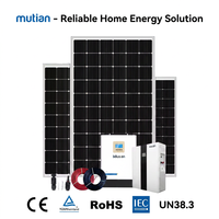 Système solaire Deye 20kW 30kW onduleur hybride batterie lithium usage domestique