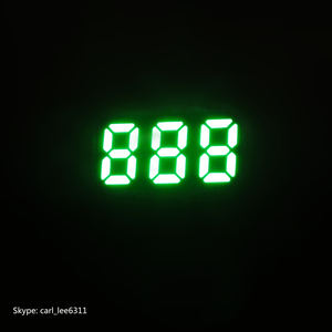 0,25 дюймов 3-значный семисегментный светодиодный дисплей HOUKEM-2531-A/BSG - Product Image 5