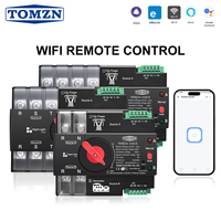 TOMZN eWelink WIFI Smart ATS 2P 3P 4P Minuteur 230V Commutateur de transfert automatique double alimentation Télécommande sans interruption 63A 100A 125A