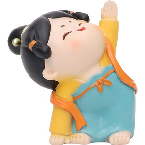 ตุ๊กตาเรซิ่นสไตล์ราชวงศ์ถัง งานแฮนด์เมด ของตกแต่งบ้าน ชุดของขวัญ - Product Image 5