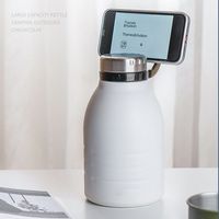 Thermos portable de grande capacité 1500 ml 1900 ml, thermos sport à isolation sous vide, grand thermos d'extérieur avec poignée, bouteille d'eau mignonne