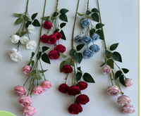 AM-AFA15 Ammy 6 Rosen Künstliche Blumen Seidenrosen-Blumenstrauß 76cm Muttertag Heimdekoration