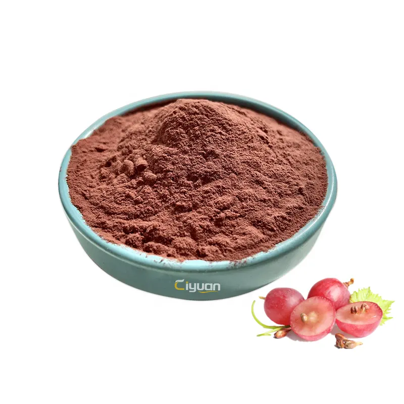 Ciyuan Bio New Batch Organic Beauty Supplement Grape Seed Extract Powder OPC95% OEM Capsules