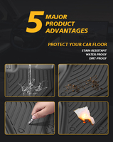 Tapis de sol de voiture 3D personnalisés SONSANG en TPE, doublures de sol imperméables, tapis de voiture antidérapants, 5 places pour Jetour X70 PLUS 2021-2025