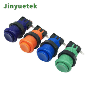 Bouton poussoir momentané en plastique de style américain de 33 mm, personnalisé par l'usine JY, en anglais, pour pièces de machine d'arcade - Product Image 4