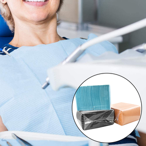 125 pièces de nappes dentaires jetables imperméables en papier médical, tampons de protection pour soins dentaires, matériel d'odontologie - Product Image 5