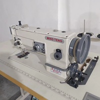 Machine à coudre MingTeng à point noué, à une aiguille, à grande tourelle, pour perruques, postiches et confection de chaussures, avec engrenage à roulement