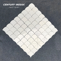 Centurymosaic – Mosaïque en marbre blanc en gros, carreaux hexagonaux en pierre pour la décoration murale et de sol de salles de bain et cuisines