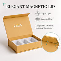 Caja de Regalo Magnética Plegable con Logotipo Personalizado, Caja de Embalaje de Papel Rígido de Lujo con Cinta para Regalos