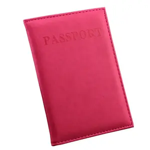 PU Kulit Pemegang Paspor Tahan Air Kartu ID Pemegang Kartu Kredit Multi-fungsi Dokumen Melindungi Kasus Penutup Persediaan Penyimpanan