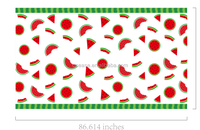 Huancai pastèque fête nappe imperméable en plastique nappe jetable couverture de Table pour enfants anniversaire fruits fête fournitures