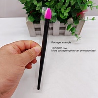 Pinceau applicateur de maquillage pour les yeux en silicone, applicateur de fard à paupières, pinceau applicateur en silicone pour crème scintillante, pinceau en silicone pour pigments pailletés