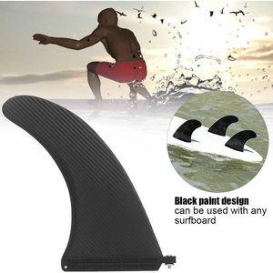 Pièces de rechange pour aileron de paddleboard de 10 pouces, aileron arrière en PVC noir pour accessoires de planche de surf SUP - Product Image 2
