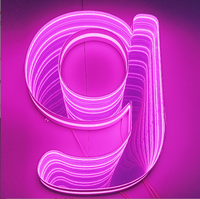 Enseigne personnalisée en miroir infini 3D à LED, acrylique, imperméable, décoration de bureau, intérieur/extérieur, multicolore, multicouche, haute qualité