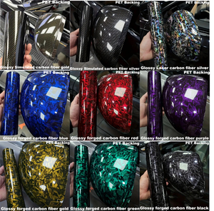 Usine directe de haute qualité brillant 2D or Fiber de carbone vinyle Film voiture <span class=keywords><strong>Wrap</strong></span> avec dégagement d'air bricolage autocollant décalcomanie - Product Image 4