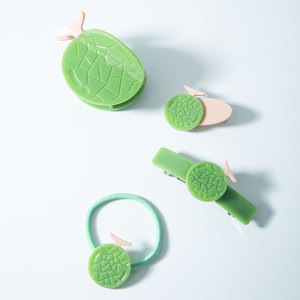Accessoires pour cheveux en acétate de <span class=keywords><strong>melon</strong></span> Hami mignon, design original, série de fruits, accessoires pour cheveux de fête pour filles - Product Image 3