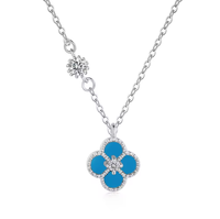 Collier porte-bonheur en argent sterling 925, nacre blanche, plaqué or, chaîne à maillons, cadeau pour femme, collier avec pendentif porte-bonheur