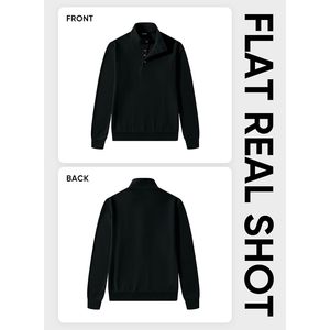 Sudadera de cuello alto para hombre FOXA, de manga larga, forro polar, térmica, ligera y transpirable. - Product Image 6