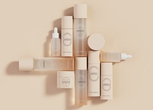 Ensemble de flacons en plastique pour soins de la peau de luxe en PET épais et lourd - Product Image 5