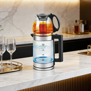 Electric <b>Tea</b> <b>Kettle</b> 2.0L Double Wall Glass Automatic Shut Off Keep Warm - Product Image 3