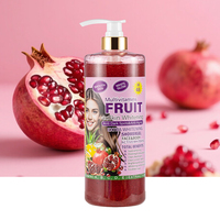 Gel Douche Liquide Multivitaminé Éclaircissant 4x aux Fruits, Anti-Âge, Anti-Taches Brunes, Nettoyant en Profondeur, Hydratant, Lavant Corporel OEM pour