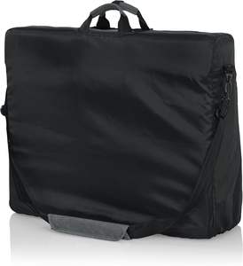 Échantillon gratuit Trousse de maquillage avec 2 pochettes amovibles et séparateurs détachables et fabriquée en nylon robuste - Product Image 1