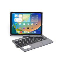 Clavier sans fil avec pavé tactile en cuir et plastique à rotation 360 degrés pour iPad Pro 11 pouces