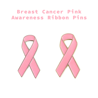 Épinglette en émail Ruban Rose de Sensibilisation, Badge Magnétique pour la lutte contre le cancer du sein, pour la campagne de santé féminine, Personnalisable, Vente en gros