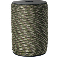 Corde en paracorde de haute qualité en polyester résistant aux déchirures à 9 brins de 4 mm, corde de survie haute résistance, 100 m/rouleau