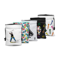 Nouveau design, sac d'accessoires de golf avec fermeture à cordon, pochette pour balles de golf, pochette pour objets de valeur