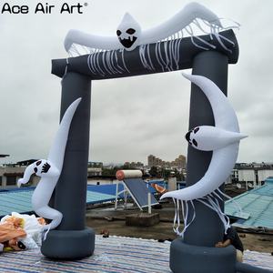 Arco <span class=keywords><strong>de</strong></span> Halloween inflable gigante y aterrador con arco <span class=keywords><strong>de</strong></span> entrada embrujada <span class=keywords><strong>de</strong></span> fantasmas para eventos al aire libre, fiestas y exhibiciones <span class=keywords><strong>de</strong></span> truco o trato - Product Image 5