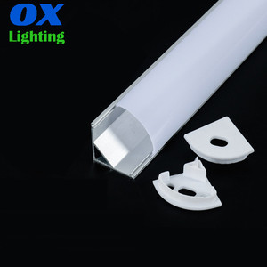 Profilé en aluminium <span class=keywords><strong>LED</strong></span> 1M 2M 3M, profilé en aluminium V, canal en aluminium, <span class=keywords><strong>angle</strong></span> arrondi, barre de coin, profilé en aluminium pour bande <span class=keywords><strong>LED</strong></span>, armoire - Product Image 1