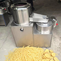 Industriële machine voor het verwerken van wortelgewassen, automatische aardappel schil- en snijmachine, roestvrijstalen voedselverwerkingsapparatuur