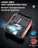 Démarreur de voiture 3000A 12V, booster de batterie portable 24000mAh, compresseur d'air 150 PSI, kit d'outils d'urgence