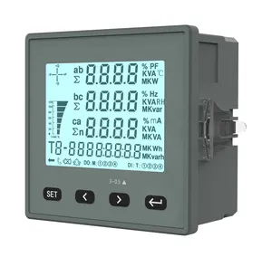 Voltmètre numérique noir, appareil de mesure en promotion divers, 96x96/72x72mm, Ac