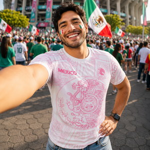 Camiseta de Fútbol para Hombre con Totem <span class=keywords><strong>Maya</strong></span> Tribal del Equipo Nacional Mexicano, Impresión 3D, Jersey para Fanáticos del Equipo Nacional, Venta al por Mayor y Personalización - Product Image 3