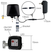 Vanne d'eau intelligente ZigBee3.0, vanne de gaz/eau automatique, contrôleur Wi-Fi, application de contrôle à distance sans fil, fonctionne avec un capteur de fuite d'eau
