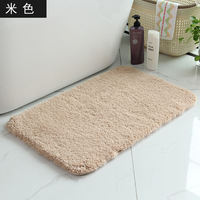 Tapis de bain de luxe en microfibre antidérapant, absorbant, à poils longs, lavable en machine, séchage rapide, pour salle de bain et douche