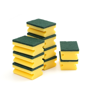 Haute densité 'I' forme éponge <span class=keywords><strong>cuisine</strong></span> nettoyage tampon à récurer 3 pièces boîte en papier emballage en vrac anti-rayures lavage <span class=keywords><strong>de</strong></span> la vaisselle - Product Image 3