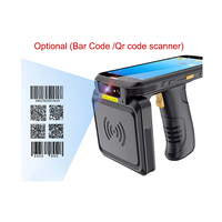 HECERE Lector RFID Portátil con Pantalla de 7.5 Pulgadas, Android 12.0, Lector UHF de Largo Alcance, Memoria de 3+16GB y Soporte GPS