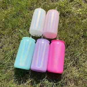 Paquete de 50 Vasos de Vidrio Brillante de 16 oz para Sublimación, con Tapa de PP, para Sublimación y Envolturas UV DTF, Disponibles en Almacén de EE. UU. - Product Image 5