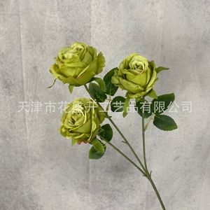 Roses artificielles en soie YHMG-01, haute simulation, pour décorations de mariage, maison et hôtel - Product Image 3