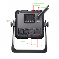 Projecteurs LED sans fil sur batterie 16x18W RGBWAUV pour scène, DJ et mariage