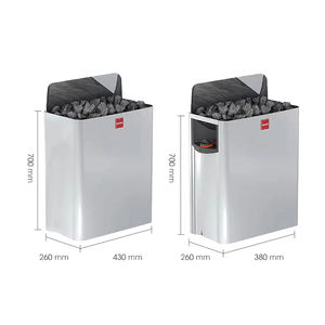 Nouveau modèle de sauna à vapeur sèche personnalisable ODM, <span class=keywords><strong>Harvia</strong></span>, avec chauffage électrique en acier inoxydable mural de 6 kW, équipement de sauna - Product Image 4