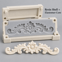 Moule d'ornement de meuble en résine Tietuo + noyau en élastomère PU C259-G1, longue durée de vie, fabricant sur mesure, MOQ 1 ensemble