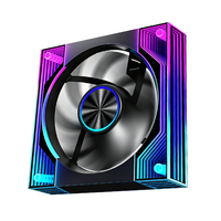 Ventilateur de refroidissement CPU RGB Wanmsile 120 mm, LED spectre complet, roulement fluide, 4 broches, 26 dBA, fonctionnement silencieux pour le refroidissement du processeur de boîtier d'ordinateur