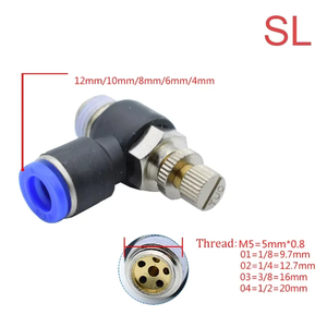 Raccord rapide pneumatique PCF PC PL SL <span class=keywords><strong>PB</strong></span> 4MM-12mm pour tuyau, raccord d'air 1/4" 1/8" 3/8" 1/2" BSPT, coupleur de tuyau à filetage mâle - Product Image 2